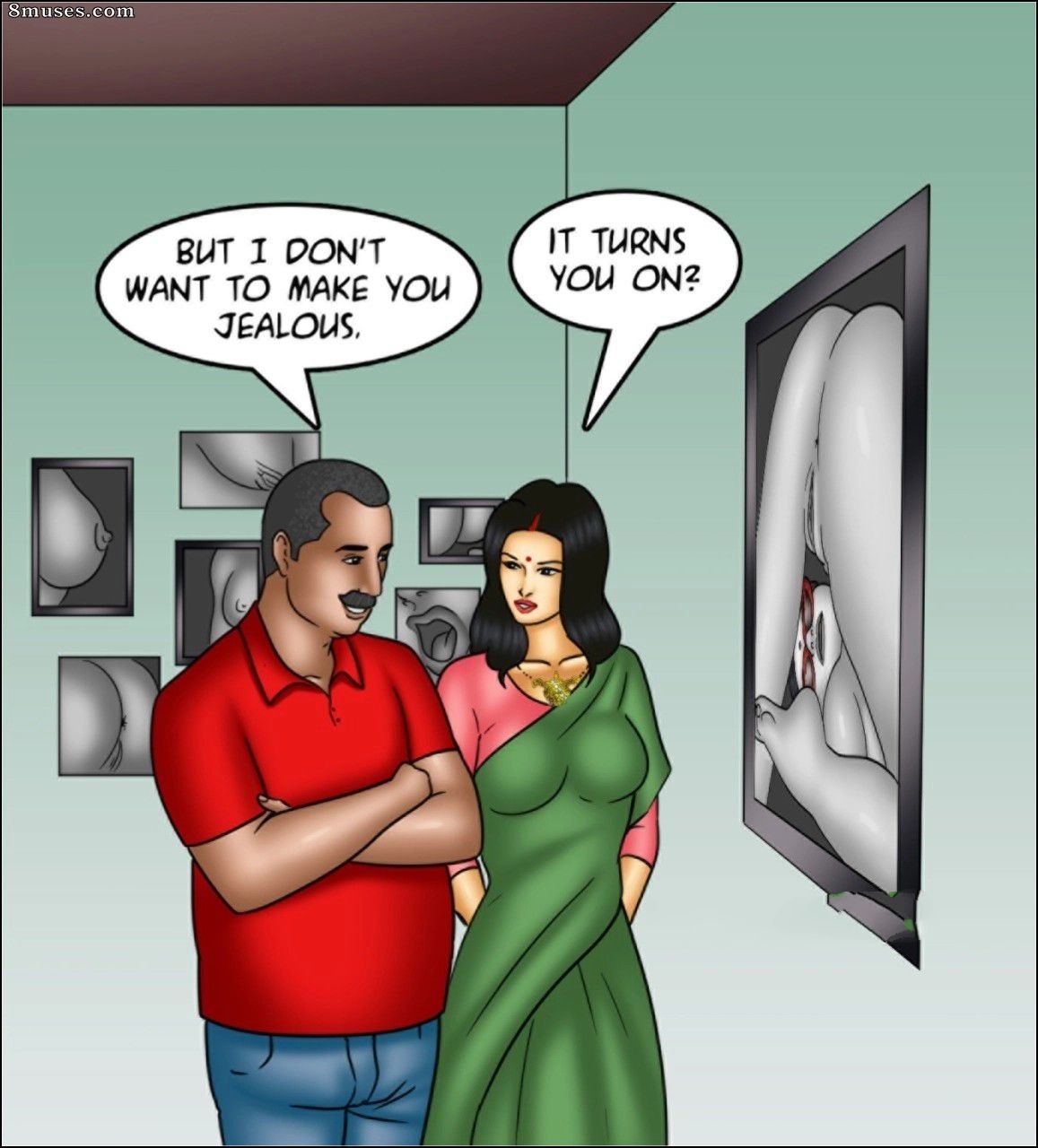 Kirtu.com Comics - Savita Bhabhi - Episódio 147 - O museu do artista Pt. 2 - Página 137