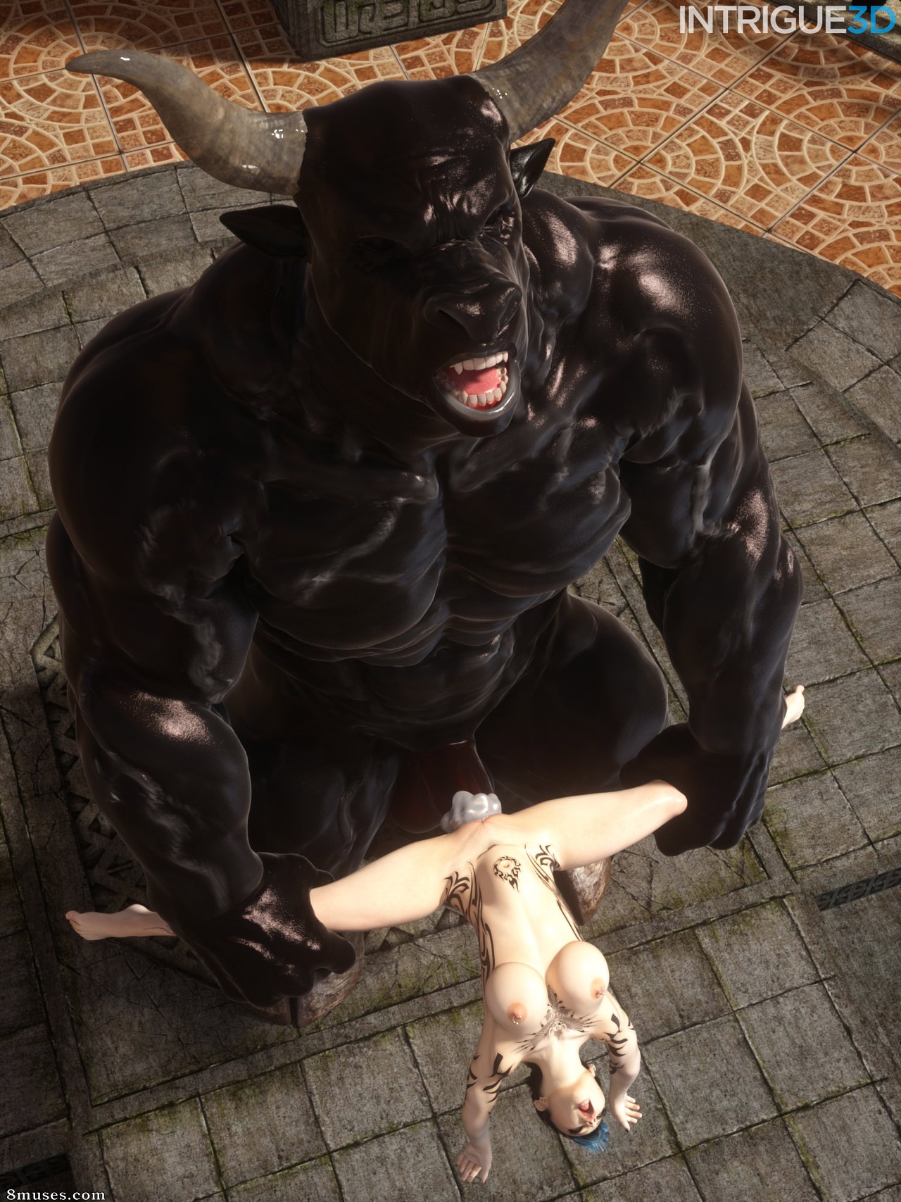 Intrigue3d.com Comics - Zoey y minotauro - Página 3