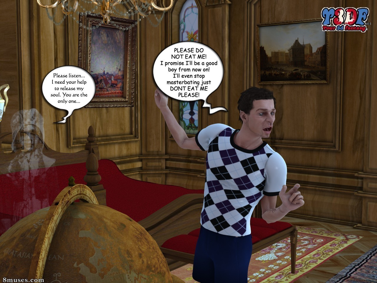 Y3DF - Your3DFantasy.com Comics - शापित - पेज 13