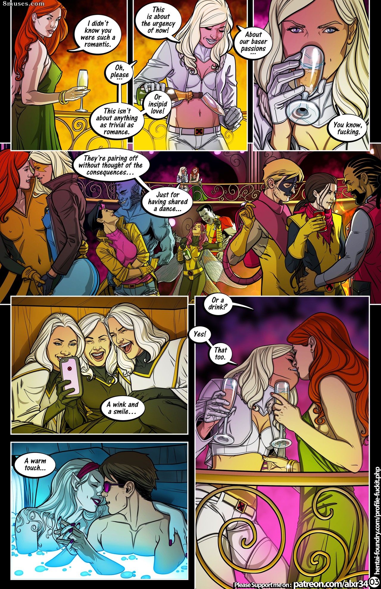Fuckit - Alx Comics - Parodia de X-Men - Bacchanalia - Página 5