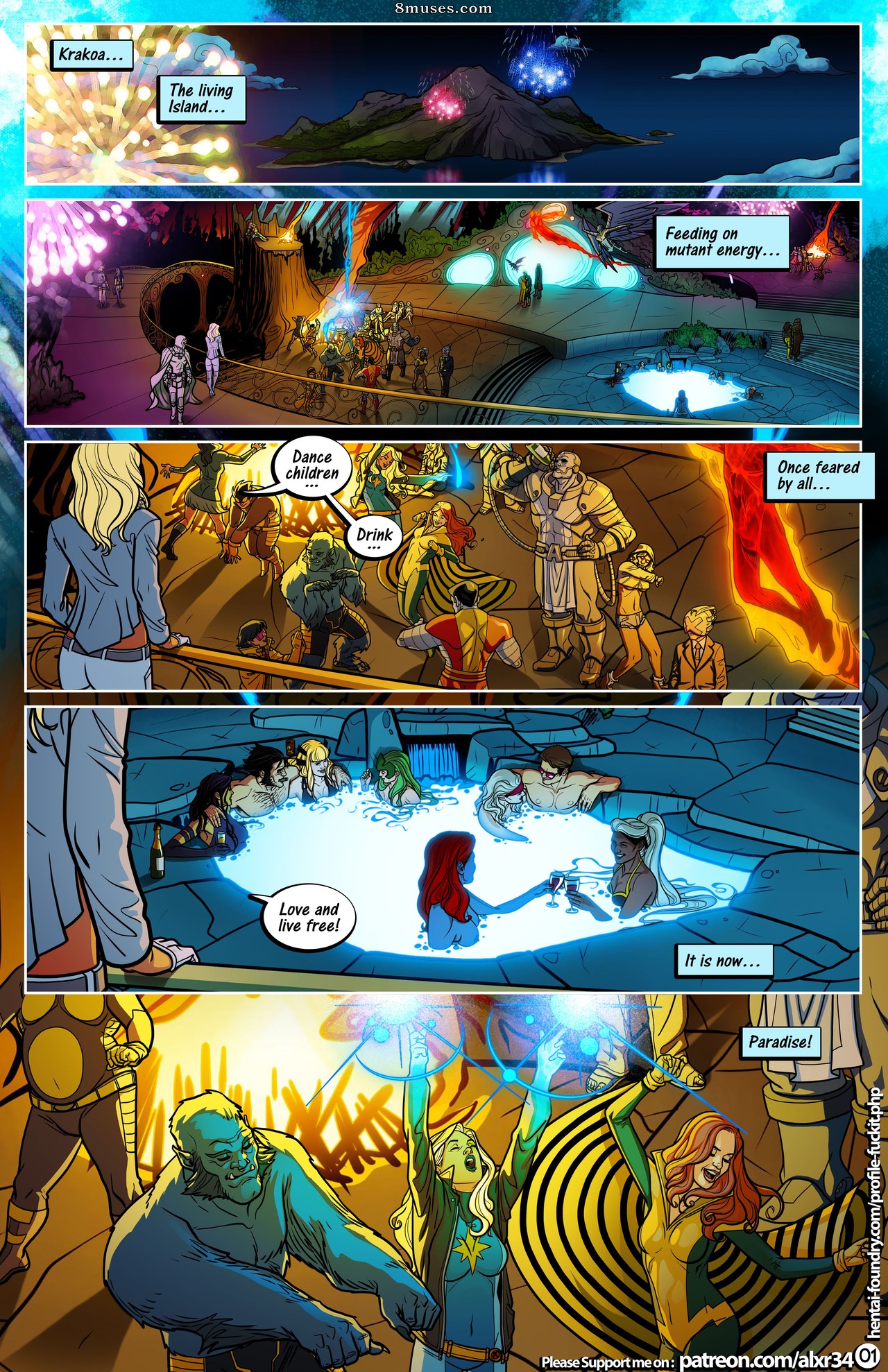 Fuckit - Alx Comics - Paródia de X-Men - Bacanal - Página 3
