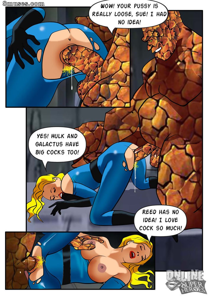 Online Superheroes Comics - Mulher invisível estuprada pelo resto dos Quatro Fantásticos - Página 5