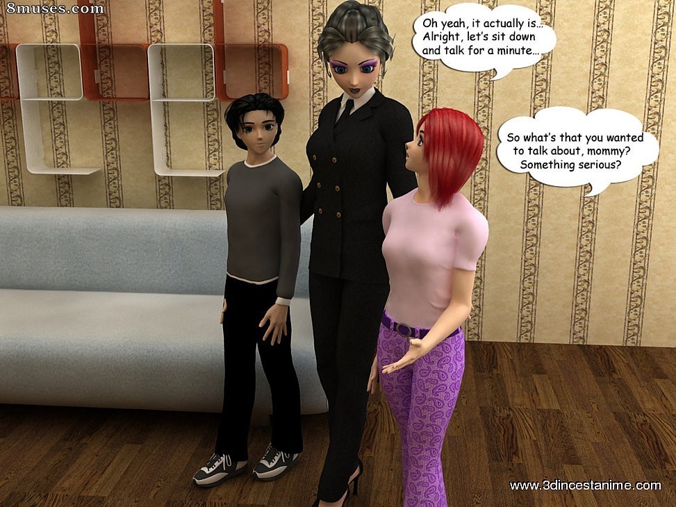 3DIncestAnime.com Comics - Mom is ready to show something for her son and daughter - Page 1