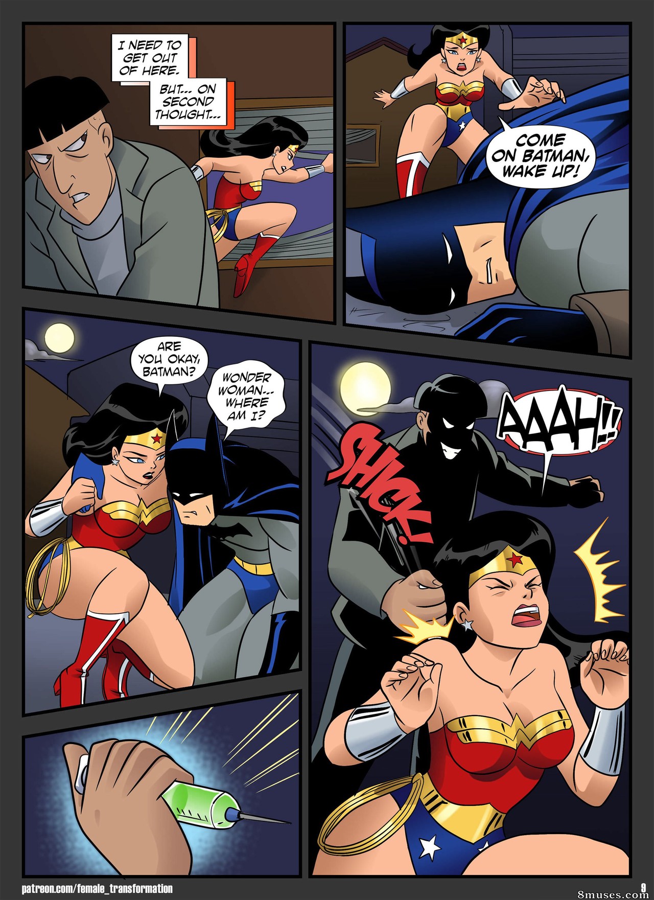 Page 9 | Locofuria-Comics/Wonder-Woman-vs-Werewolf | 8muses - Sex Comics