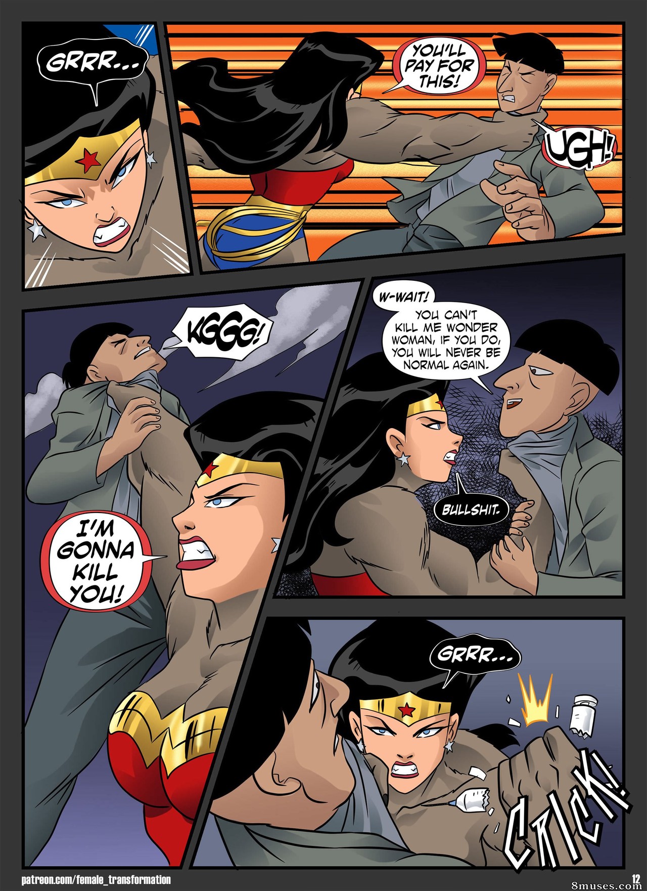 Locofuria Comics - Mujer Maravilla vs Hombre Lobo - Página 12