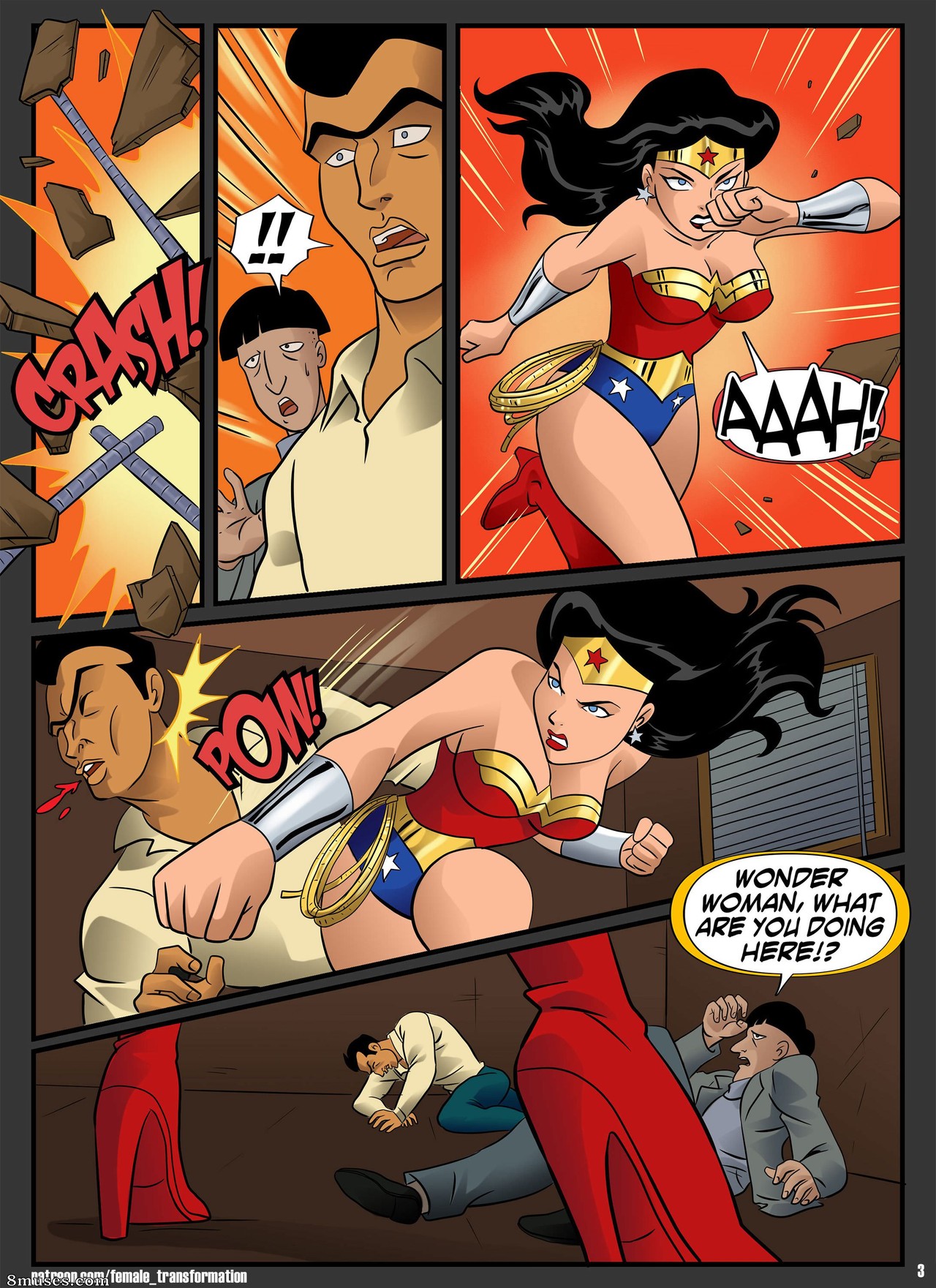 Page 3 | Locofuria-Comics/Wonder-Woman-vs-Werewolf | 8muses - Sex Comics