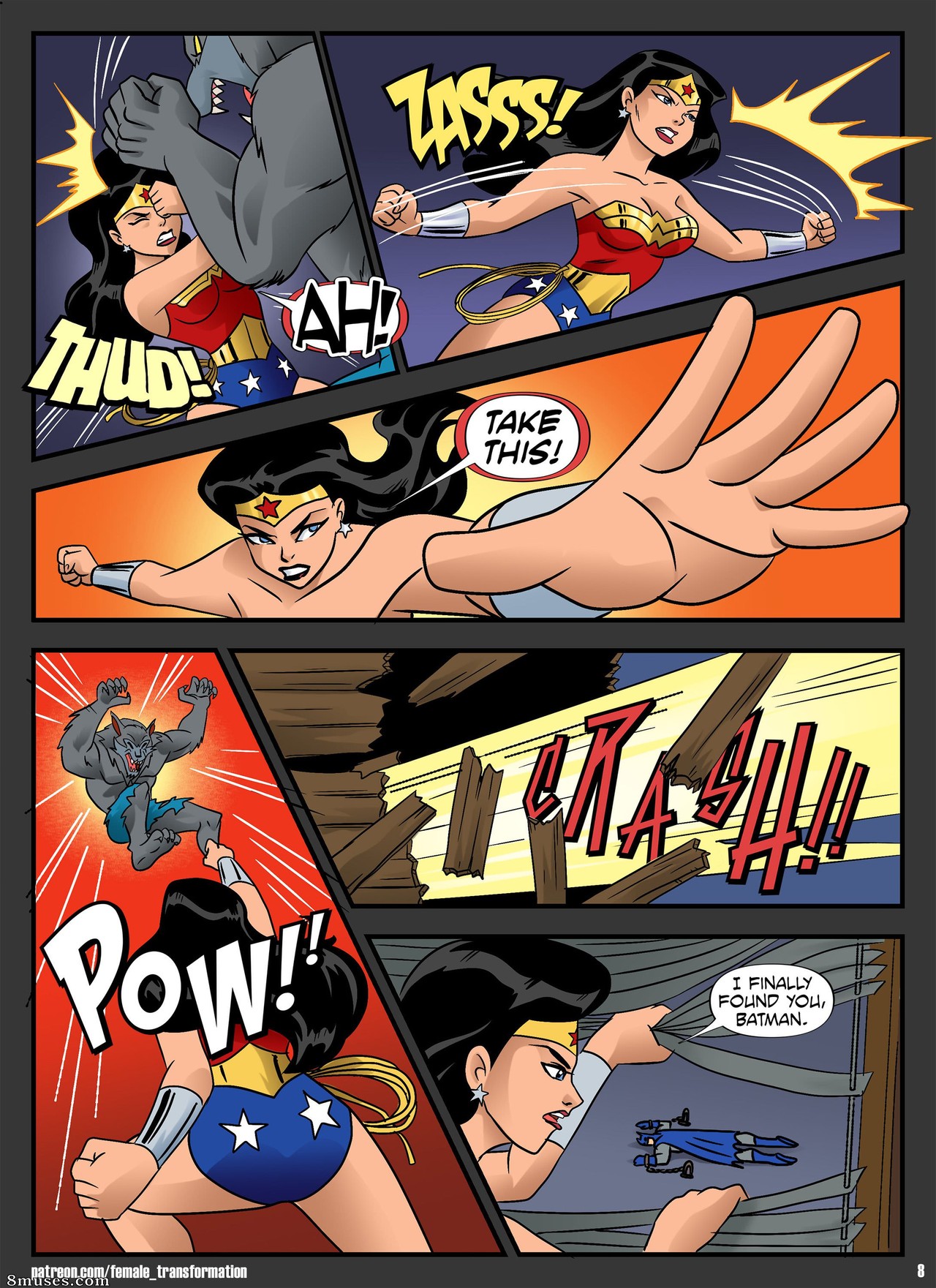 Locofuria Comics - Mulher-Maravilha vs Lobisomem - Página 8