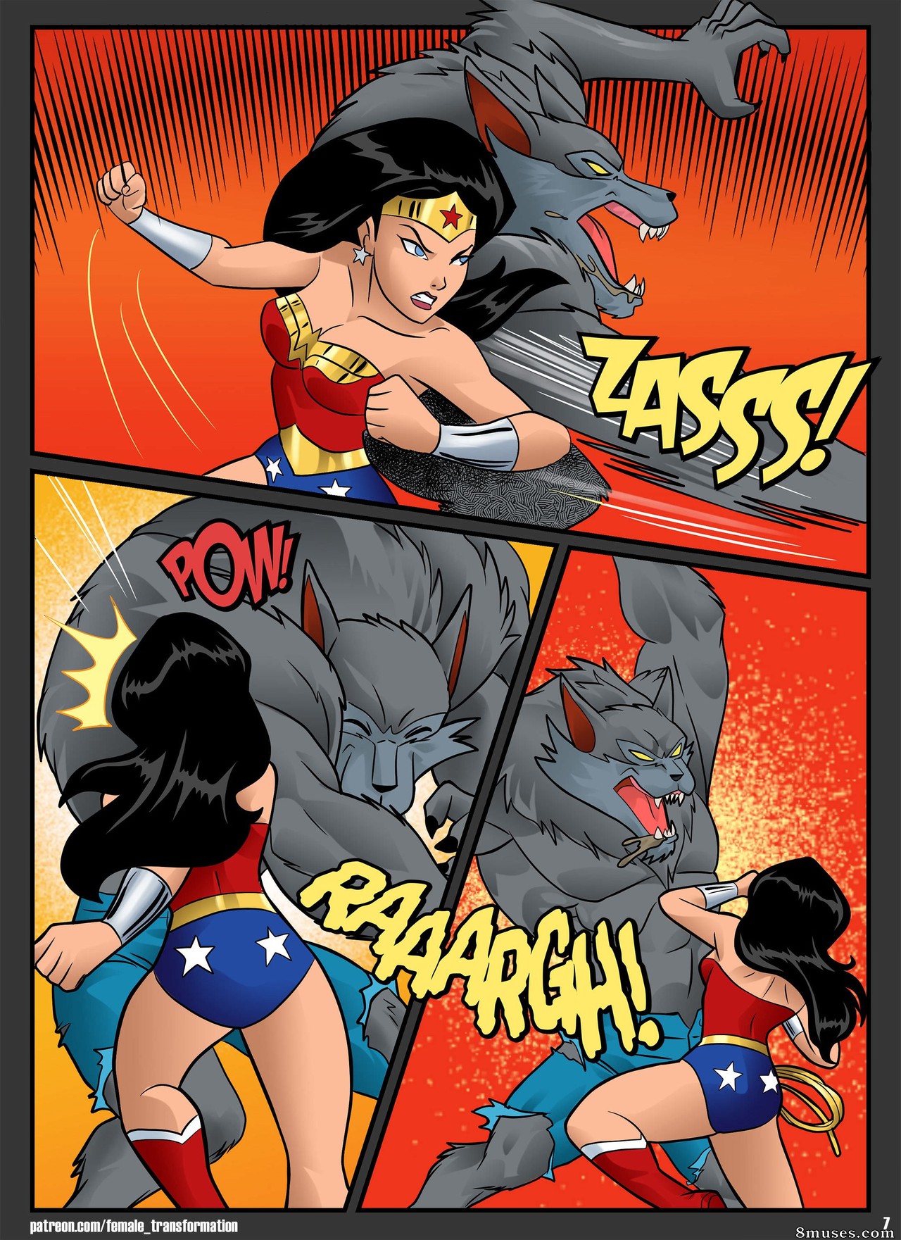 Locofuria Comics - Mulher-Maravilha vs Lobisomem - Página 7