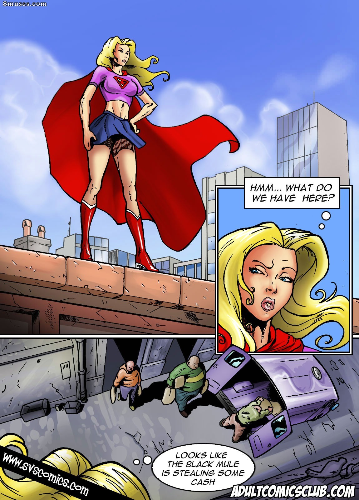 AdultComicsClub.com Collection - Chica Maravilla vs Mula Negra - Página 1