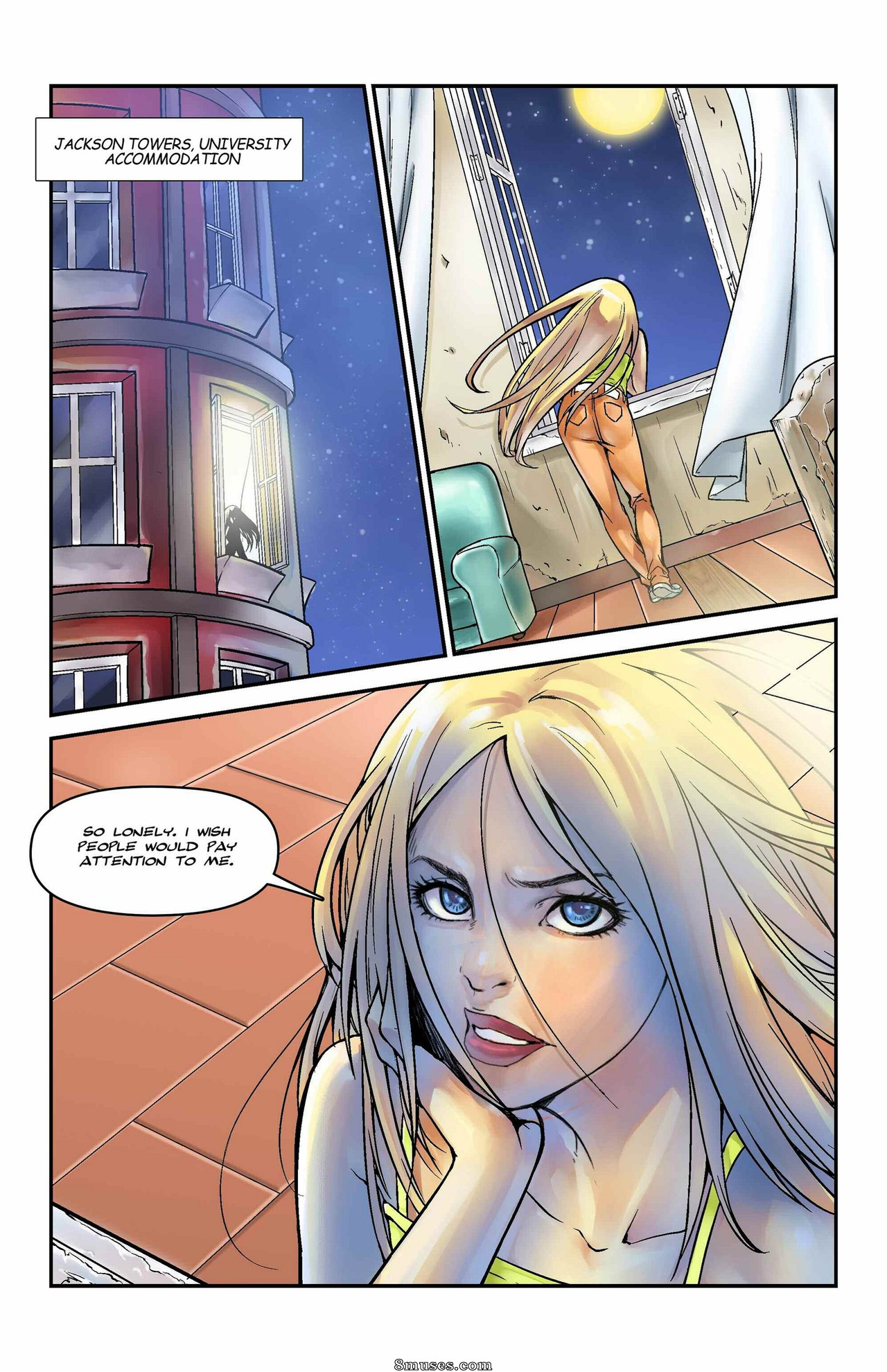 Giantess Club Comics - Growth Studies - Kaley Miles - Page 3