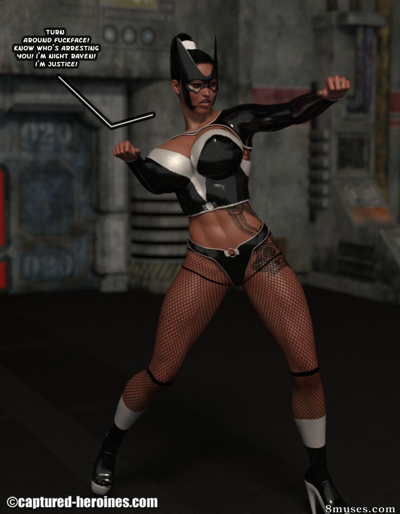 Captured-Heroines Comics - Night Raven vs Punk Doc - Página 3