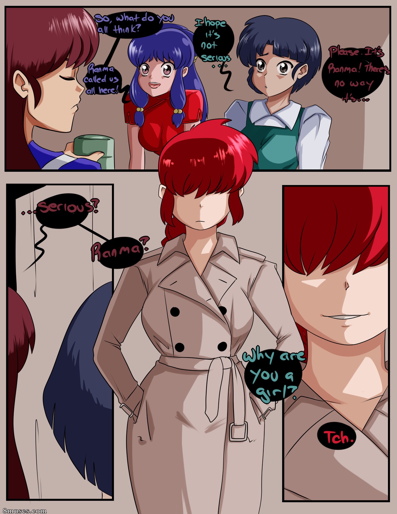 Inuyuru Comics - Ranma Gathers - Page 1