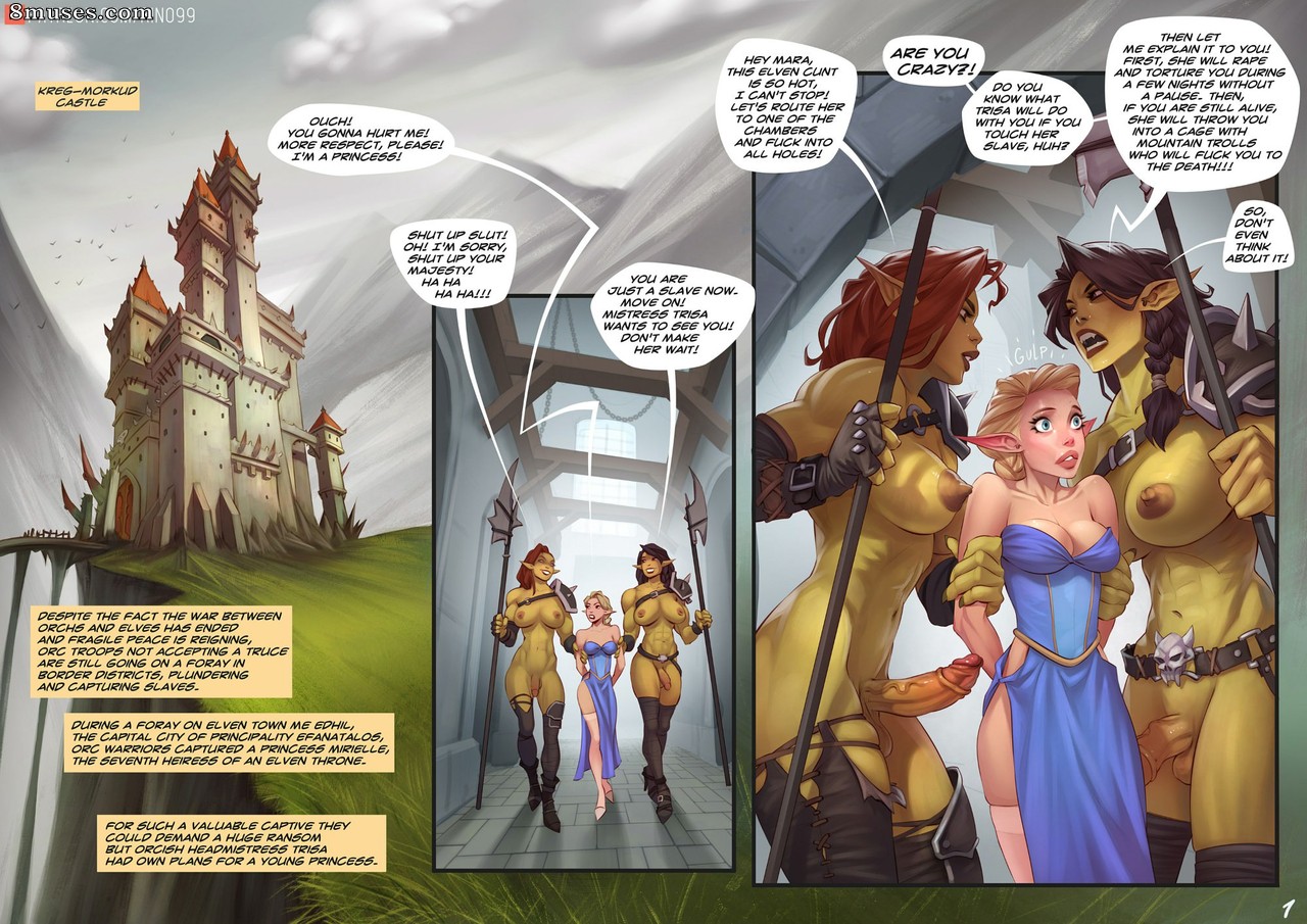 Captive of the Orcs - Female Version - Page 1