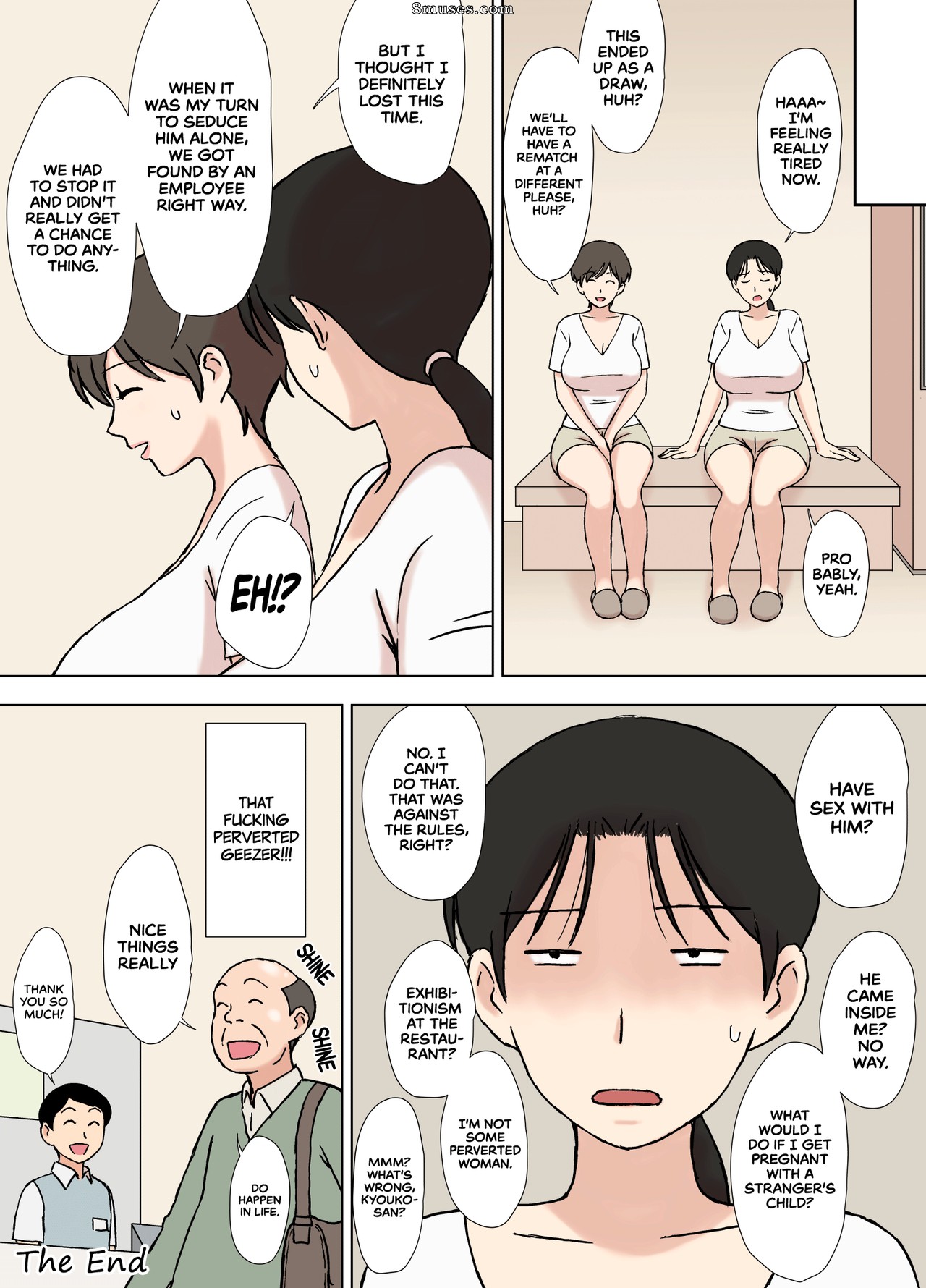 Urakan - Karamare Tsuma no Kyouko-san Sauna de Taiketsu! Hen   Entangled Wife Kyouko Sauna Match Edition! - Página 35