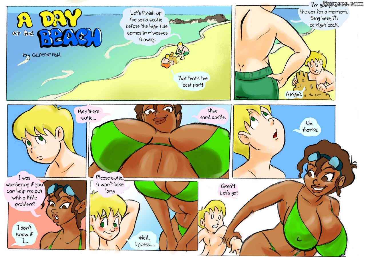 Glassfish Comics - Sunday Hotness - A Day at the Beach - Page 1