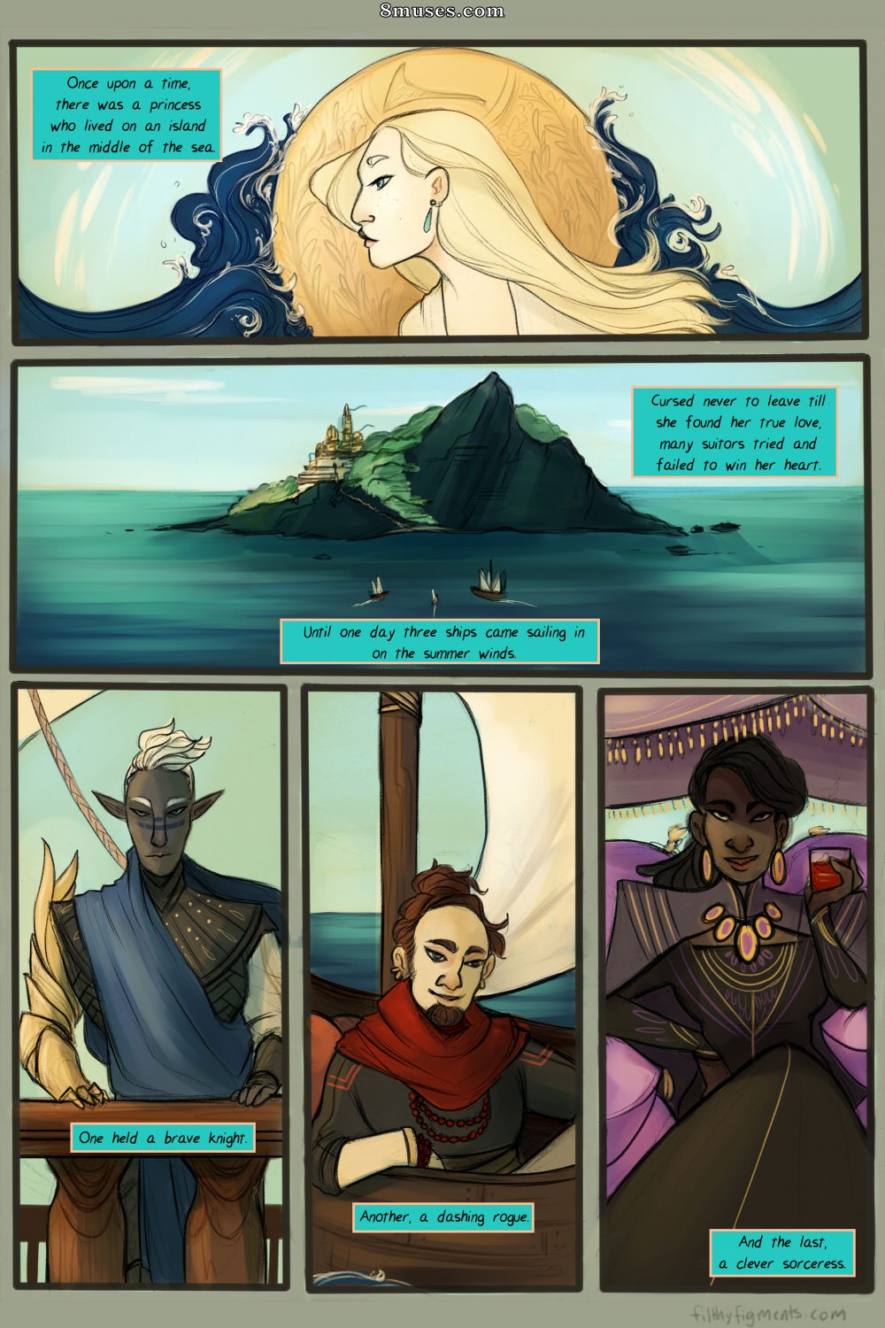 Filthy Figments Comics - Entre o vento e o mar - Página 2