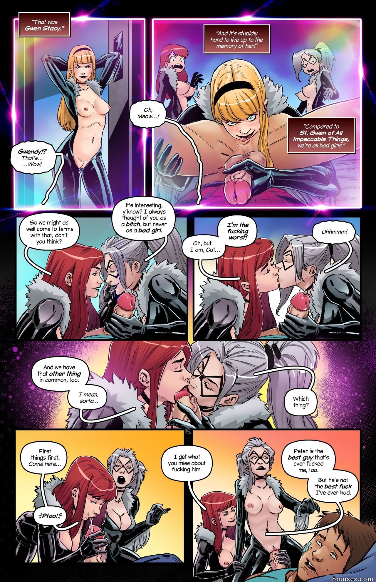 Tracy Scops Comics - Fantasías felinas febriles - Página 8