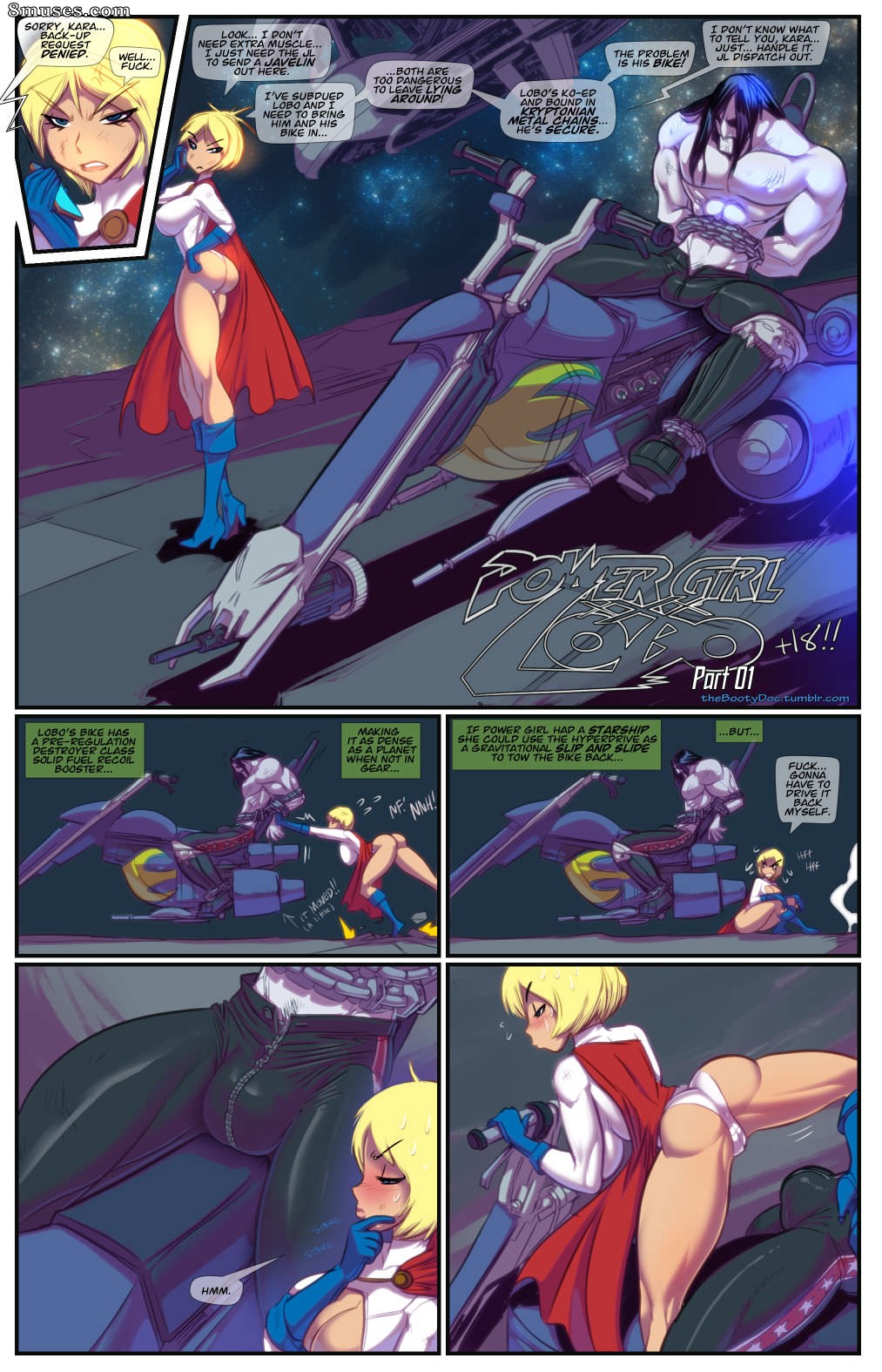Fred Perry Comics - PowerGirl XXX Lobo - Página 1