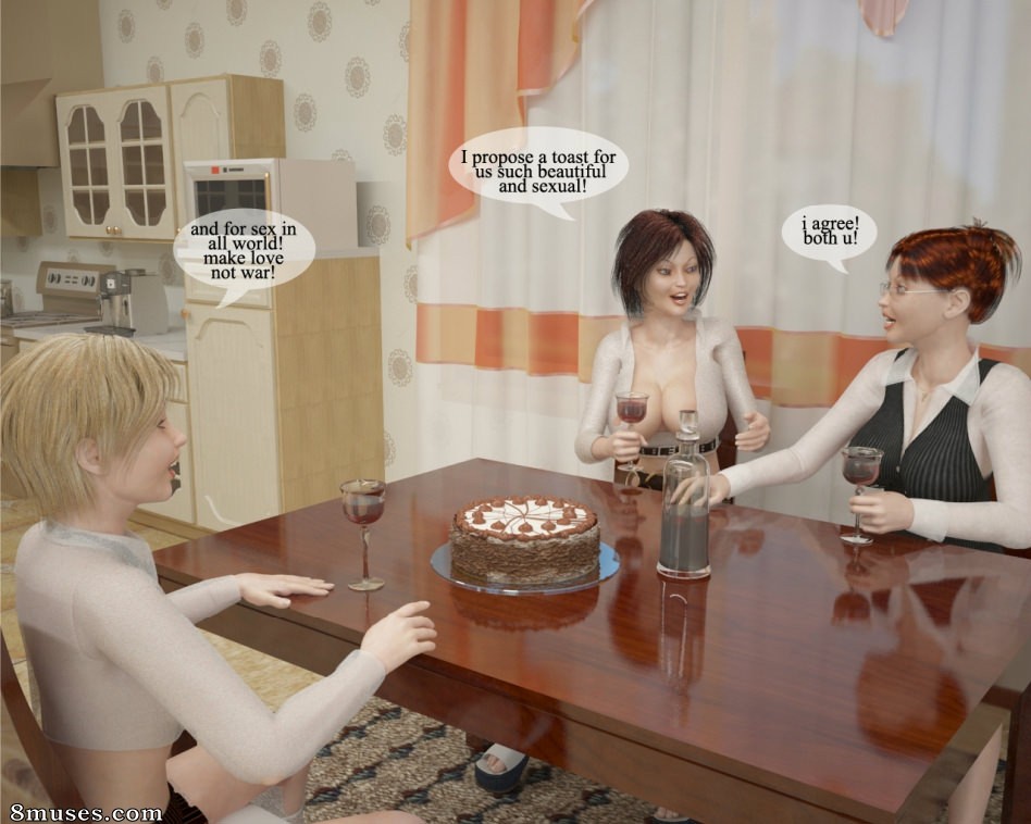 3D Futanari - Feliz aniversário, querida - Página 3