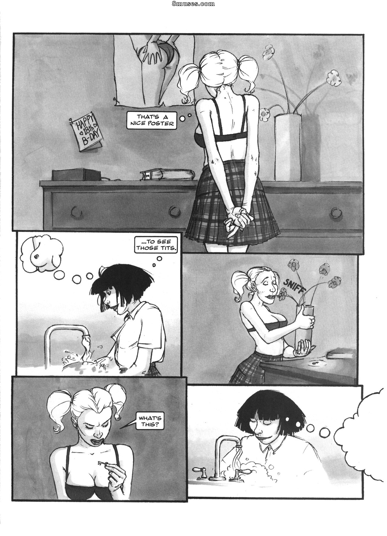 Page 25 | Amerotica-Comics/The-Adventures-of-a-Lesbian-College-School-Girl  | 8muses - Sex Comics