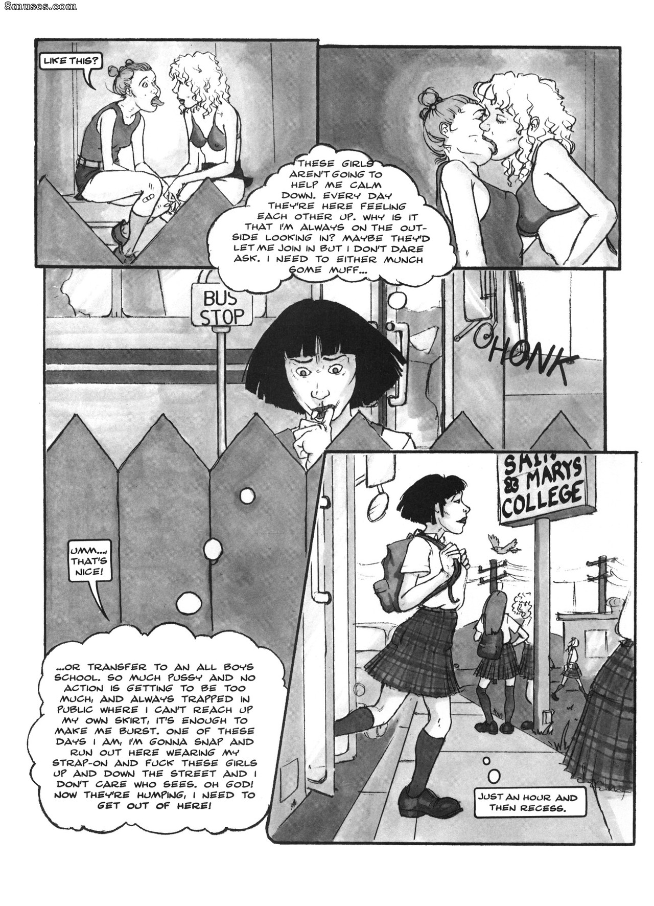 Page 13 | Amerotica-Comics/The-Adventures-of-a-Lesbian-College-School-Girl  | 8muses - Sex Comics