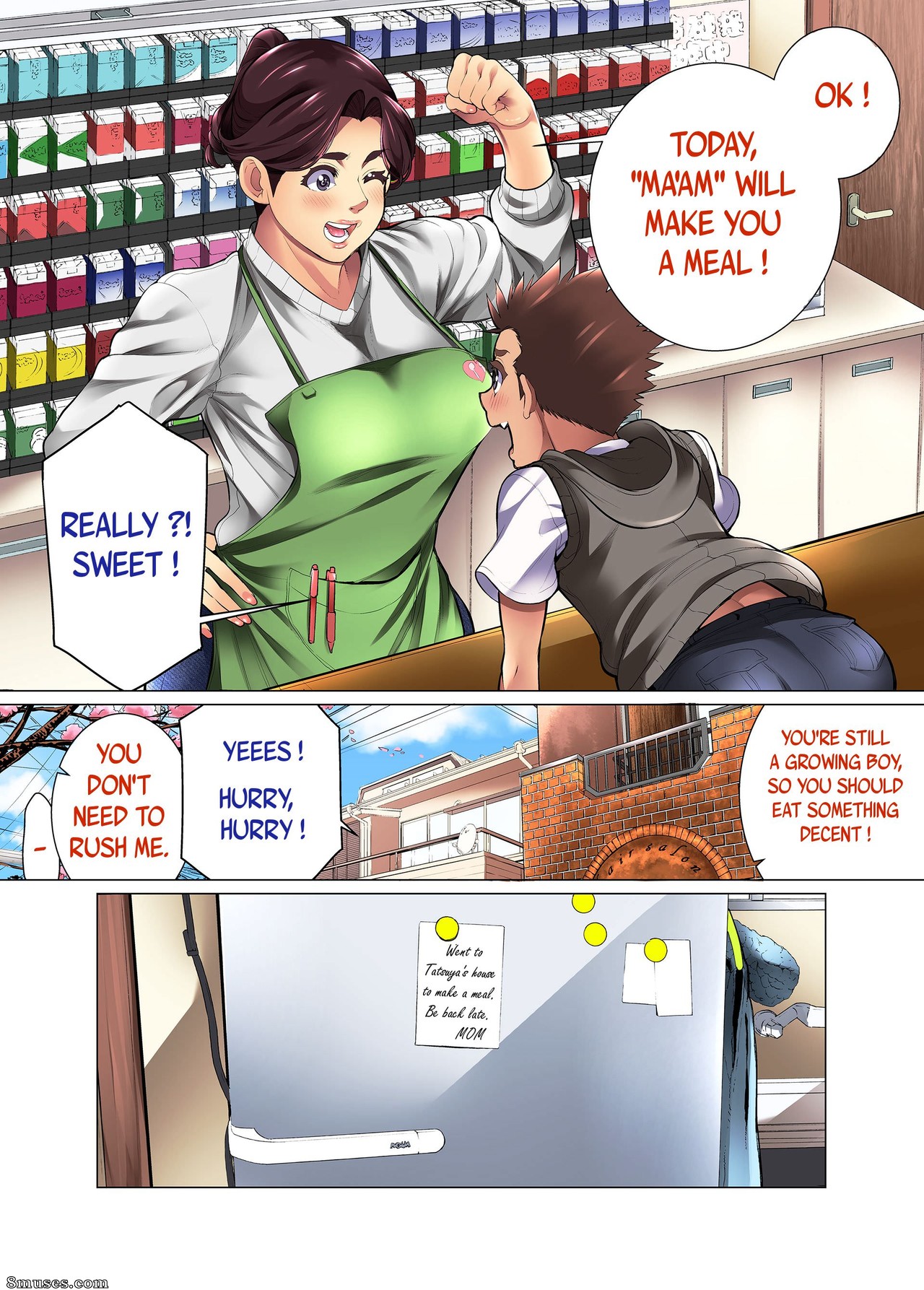 Minamida Usuke - Kimottama Kaa-san ga Onna no Kao o Miseru no wa - Gutsy Mother Shows A Woman's Face - Page 8