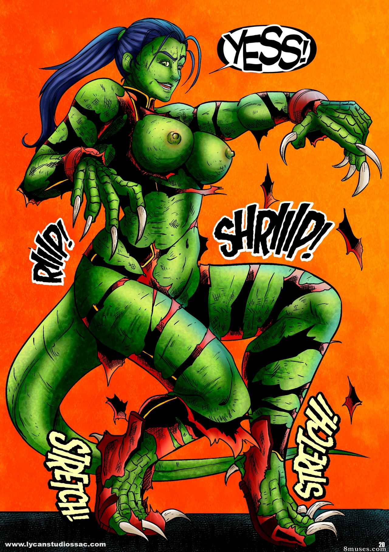 Locofuria Comics - 100 Ways to Become a Monster 27 - Cara and The Raptor Society - Page 23