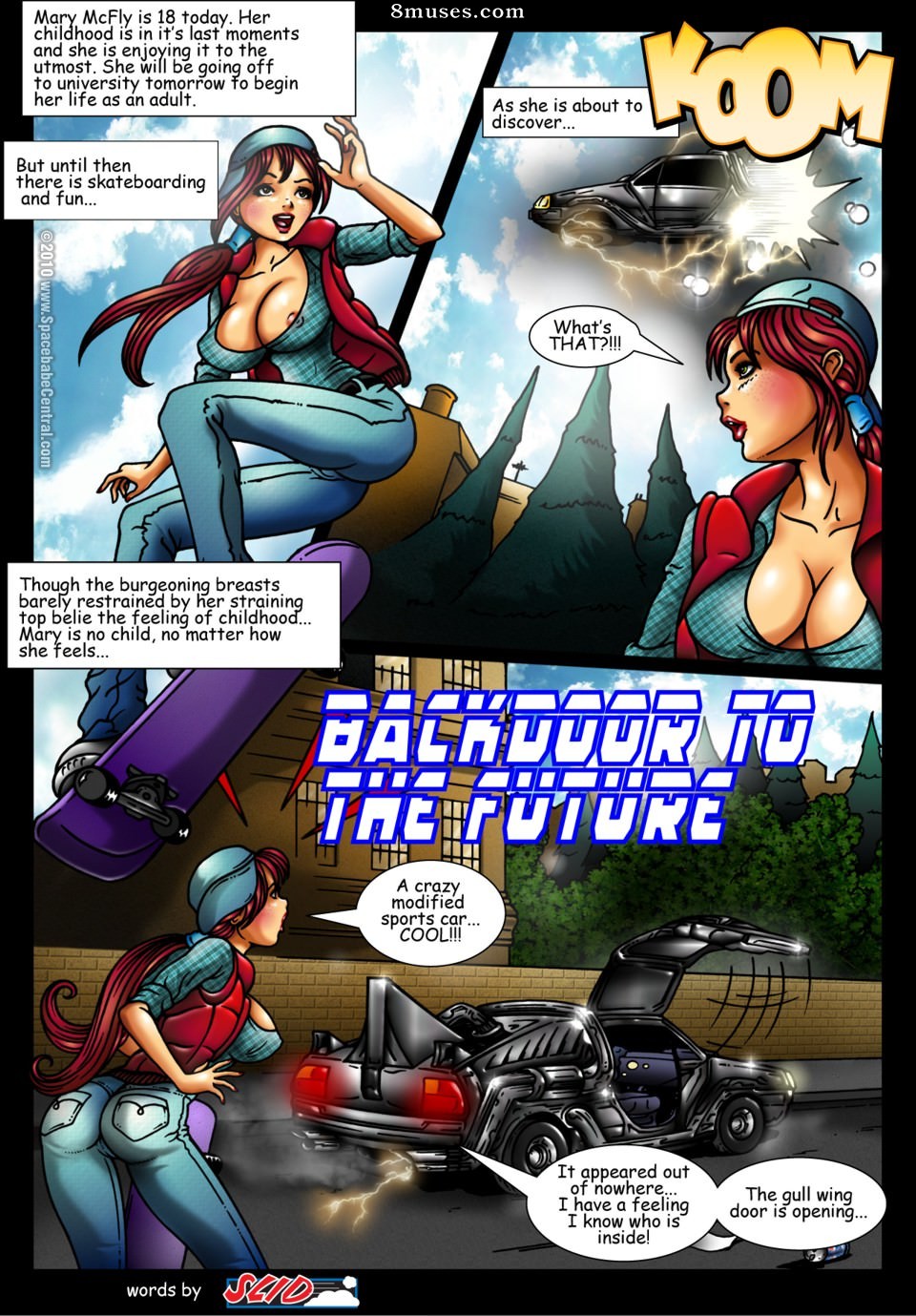 Space Babe Central - Backdoor to the future - Page 1
