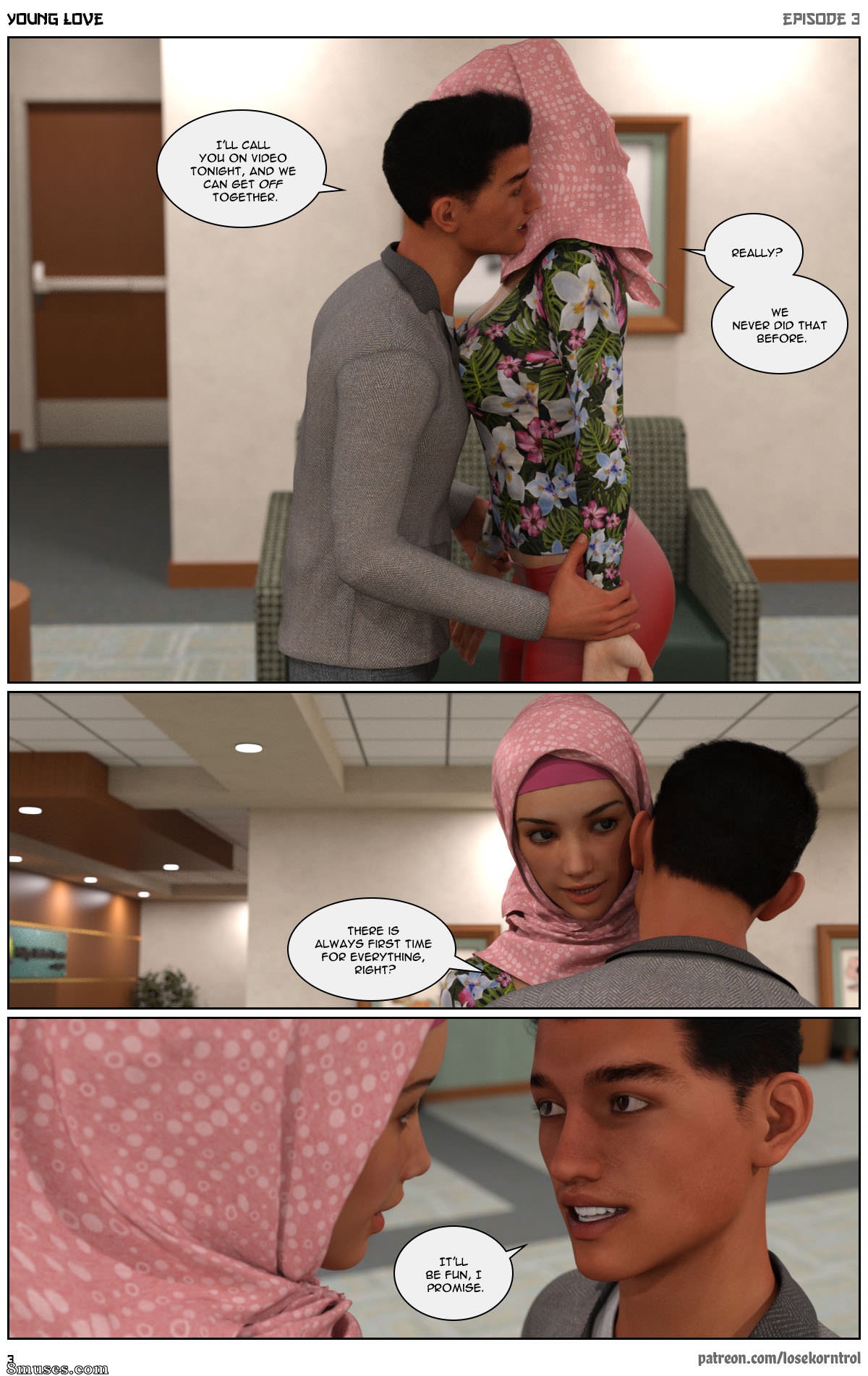 Page 3 | Various-Authors/Hijab-3DX-LoseKorntrol/Young-Love/Issue-3 | 8muses  - Sex Comics