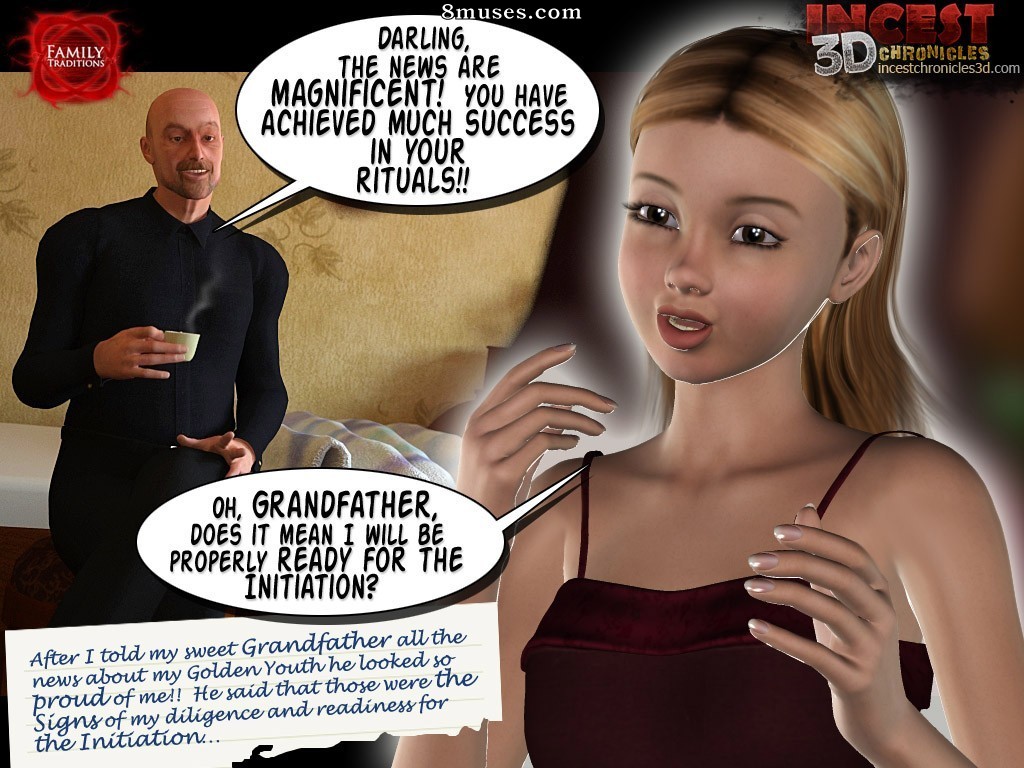 IncestChronicles3D Comics - Tradições familiares. Parte 1 - Página 12