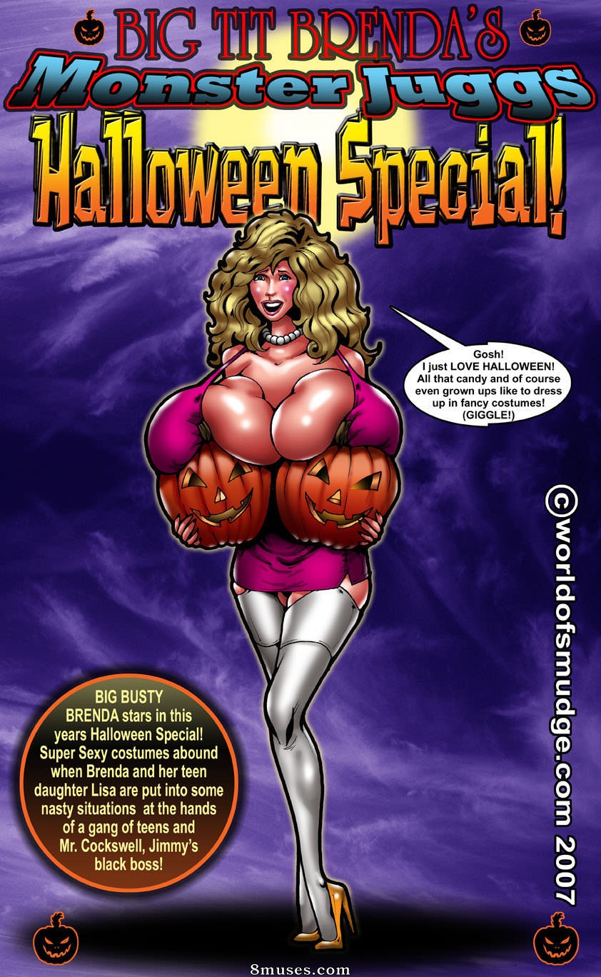 Brenda aux grosses poitrines - Spécial Halloween - Page 1