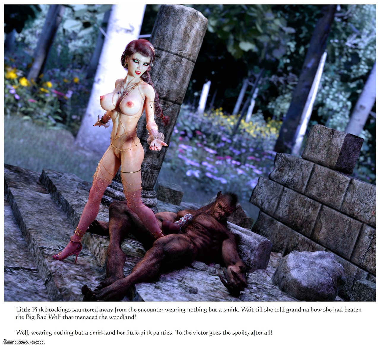 Porphy - Adventure in the Woodland Ruins - Little Red Stockings vs. the Big Bad Wolf - Page 25