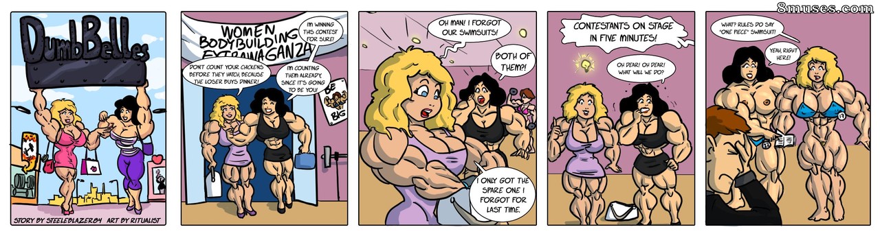 Comix de muscle féminin puissant - Belles abruties - Page 3