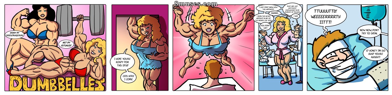 Quadrinhos de músculo feminino poderoso - Belas bobas - Página 9