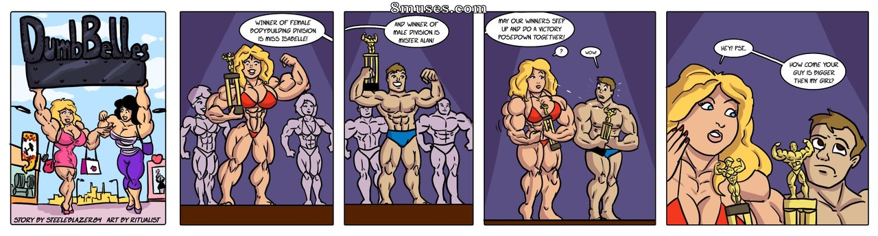 Mighty Female Muscle Comix - Dumb Belles - Page 1