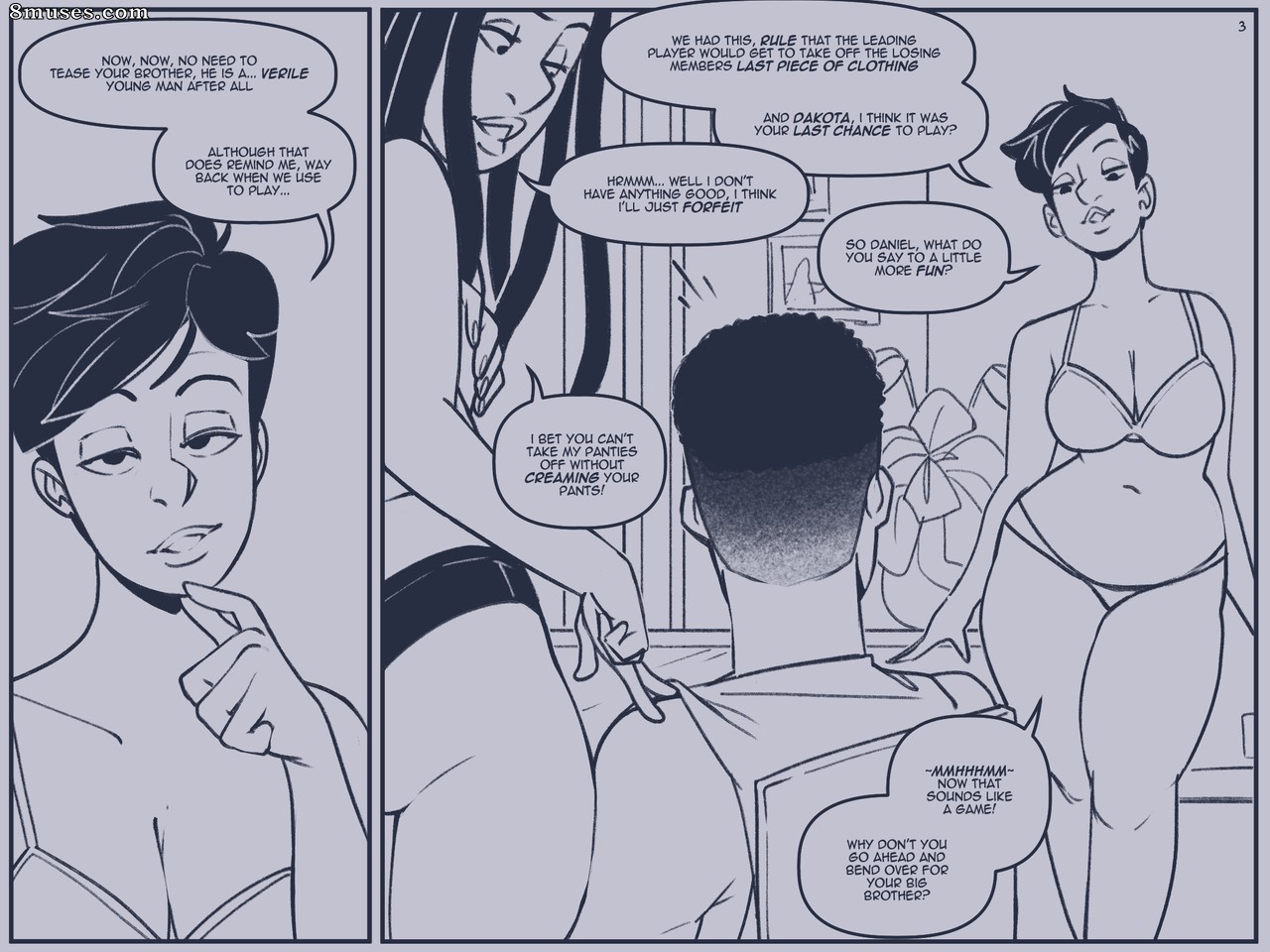NotEnoughMilk Comics - Póker de striptease - Página 3