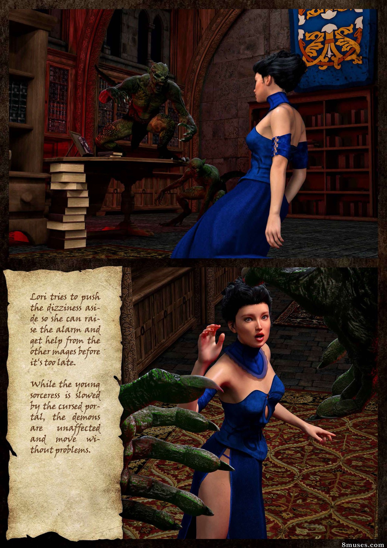 Sorceress Lori Sold to Demons - Bad Ending - Story - Page 4