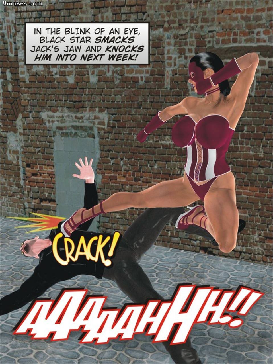 Captured-Heroines Comics - Estrella oscurecida - Página 7