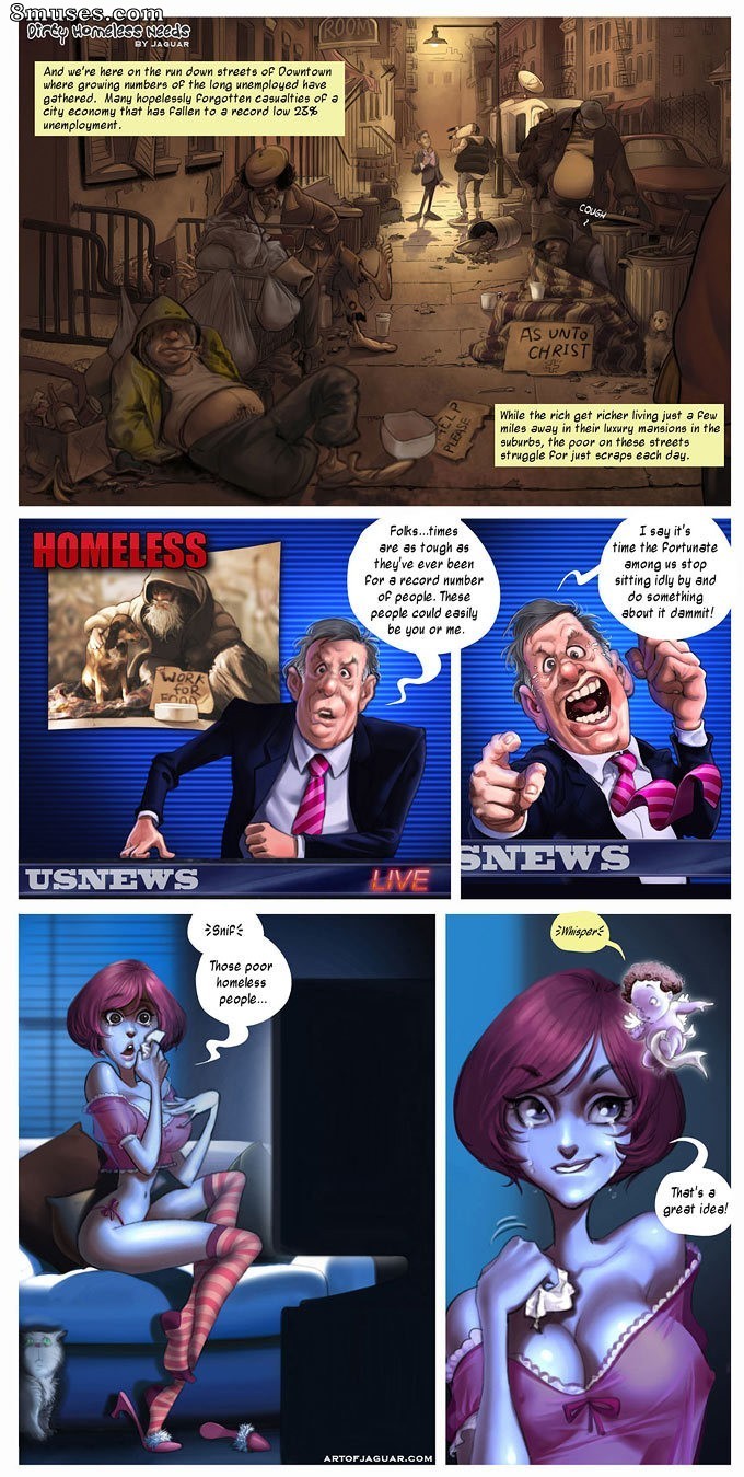 Page 1 | ArtOfJaguar-Comics/Dirty-homeless-needs | 8muses - Sex Comics