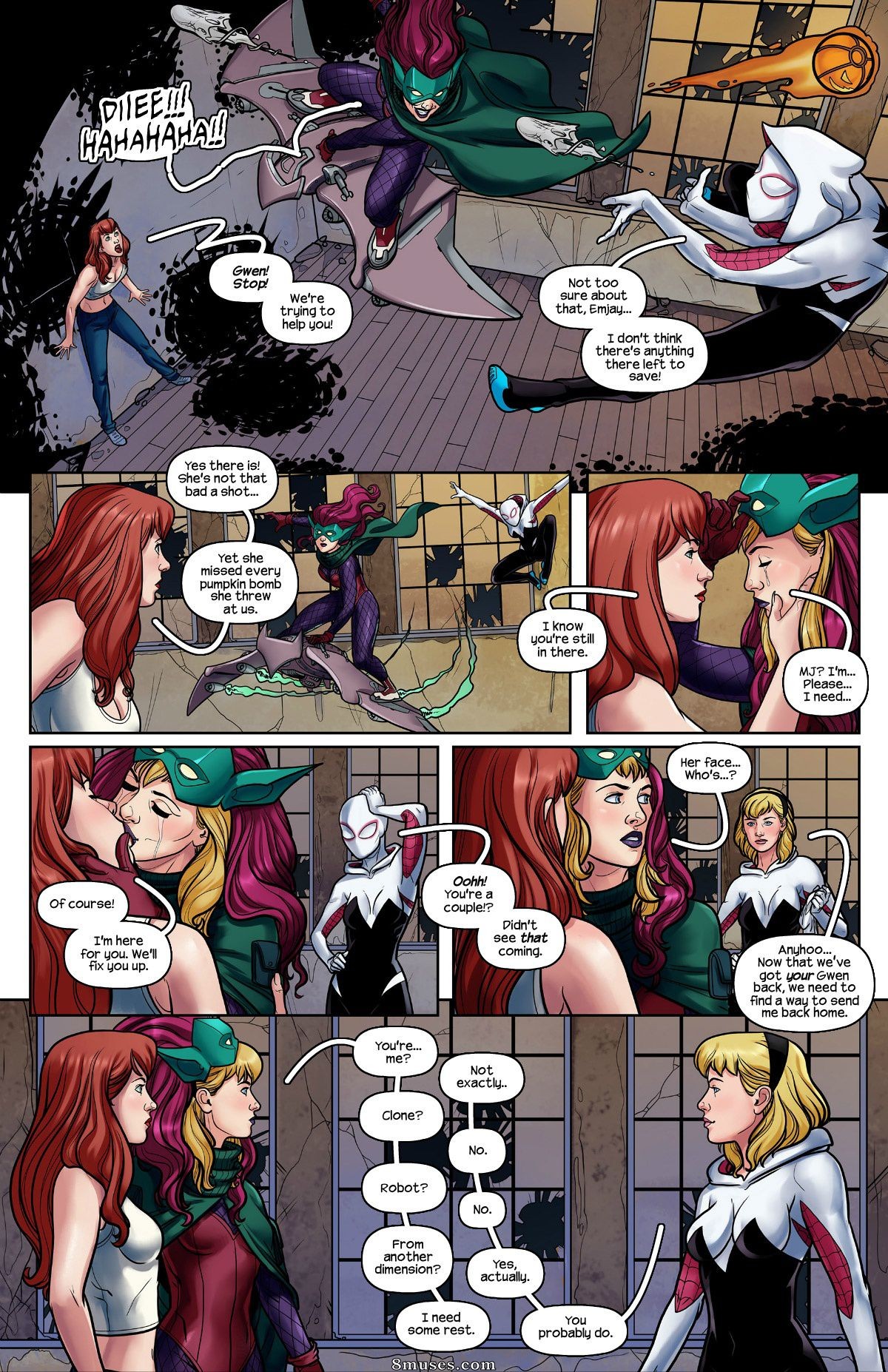 Page 4 | Tracy-Scops-Comics/Ghost-Spider-VS_-Green-Goblin | 8muses - Sex  Comics