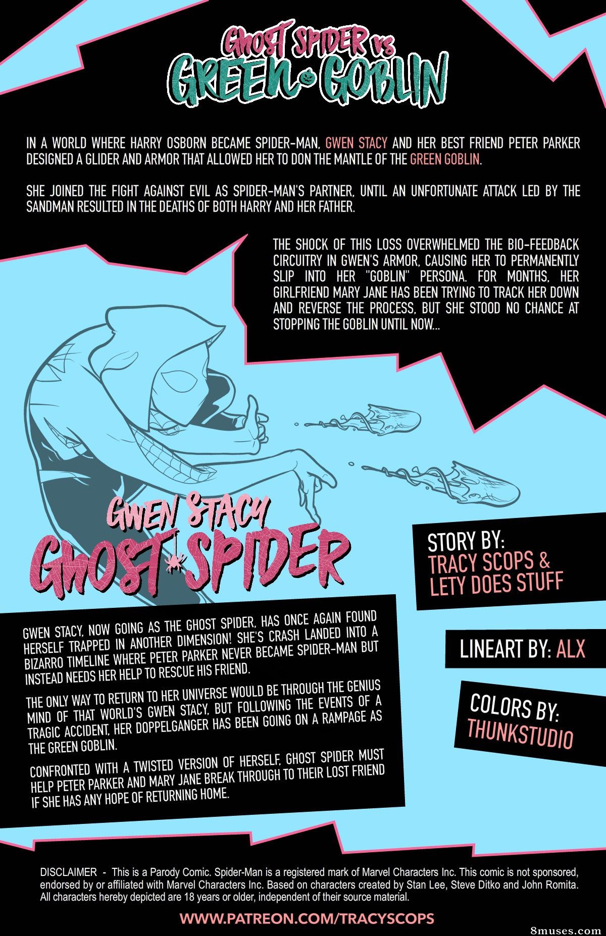 Tracy Scops Comics - Ghost Spider VS. Green Goblin - Page 3