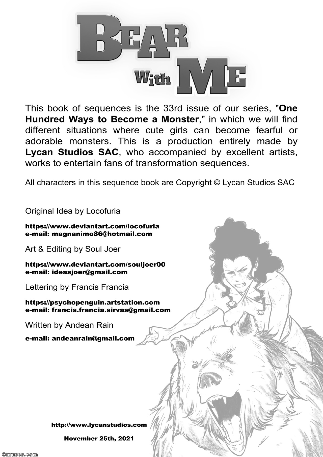 Locofuria Comics - 100 Ways to Become a Monster 33 - Bear With Me - Page 3