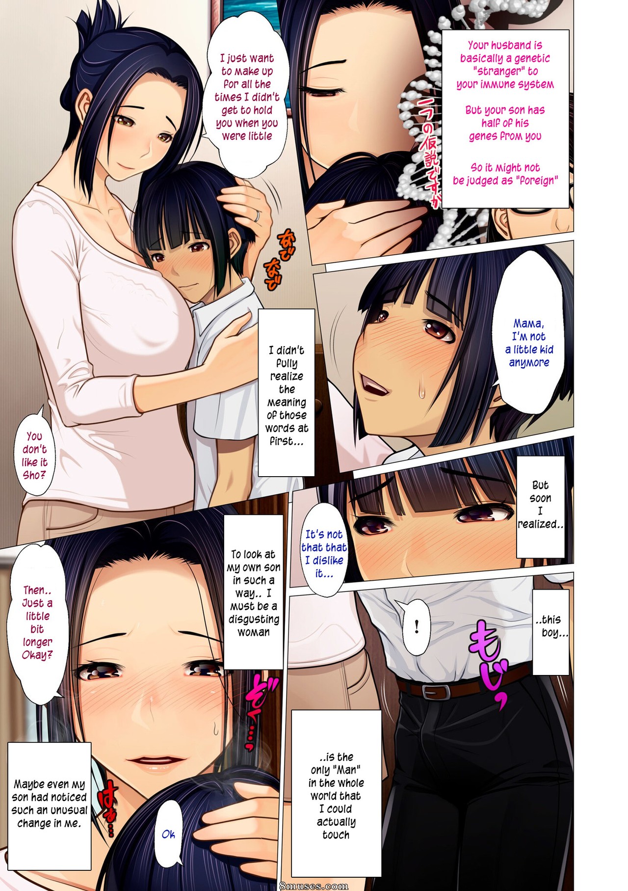 Page 9 | Hentai-and-Manga-English/Emori-Uki/Mother-And-Son-Incestous-Nature-Boshi-Kan-Taishitsu  | 8muses - Sex Comics