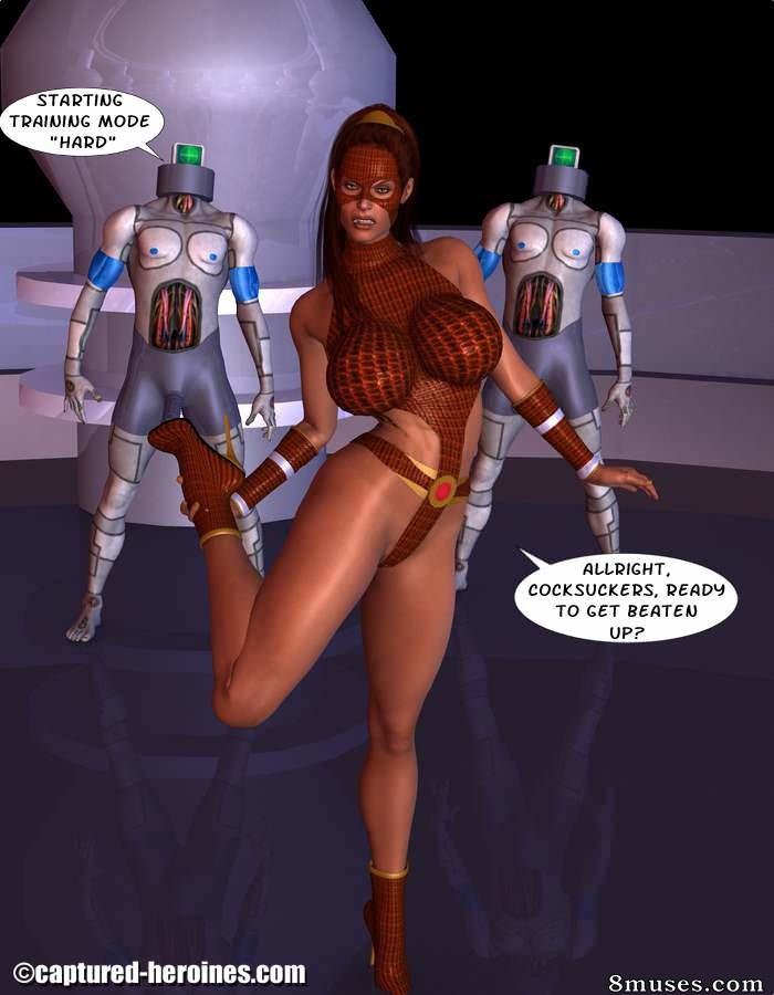 Captured-Heroines Comics - Mamba roja - Un mal día - Página 8