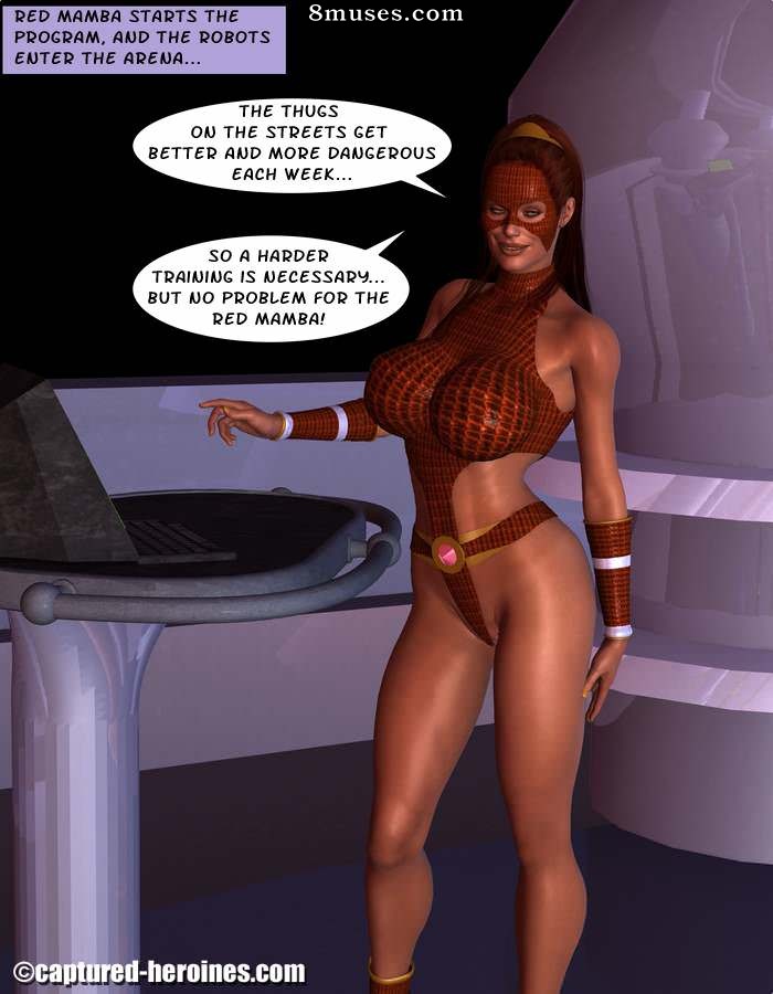 Captured-Heroines Comics - Mamba roja - Un mal día - Página 7