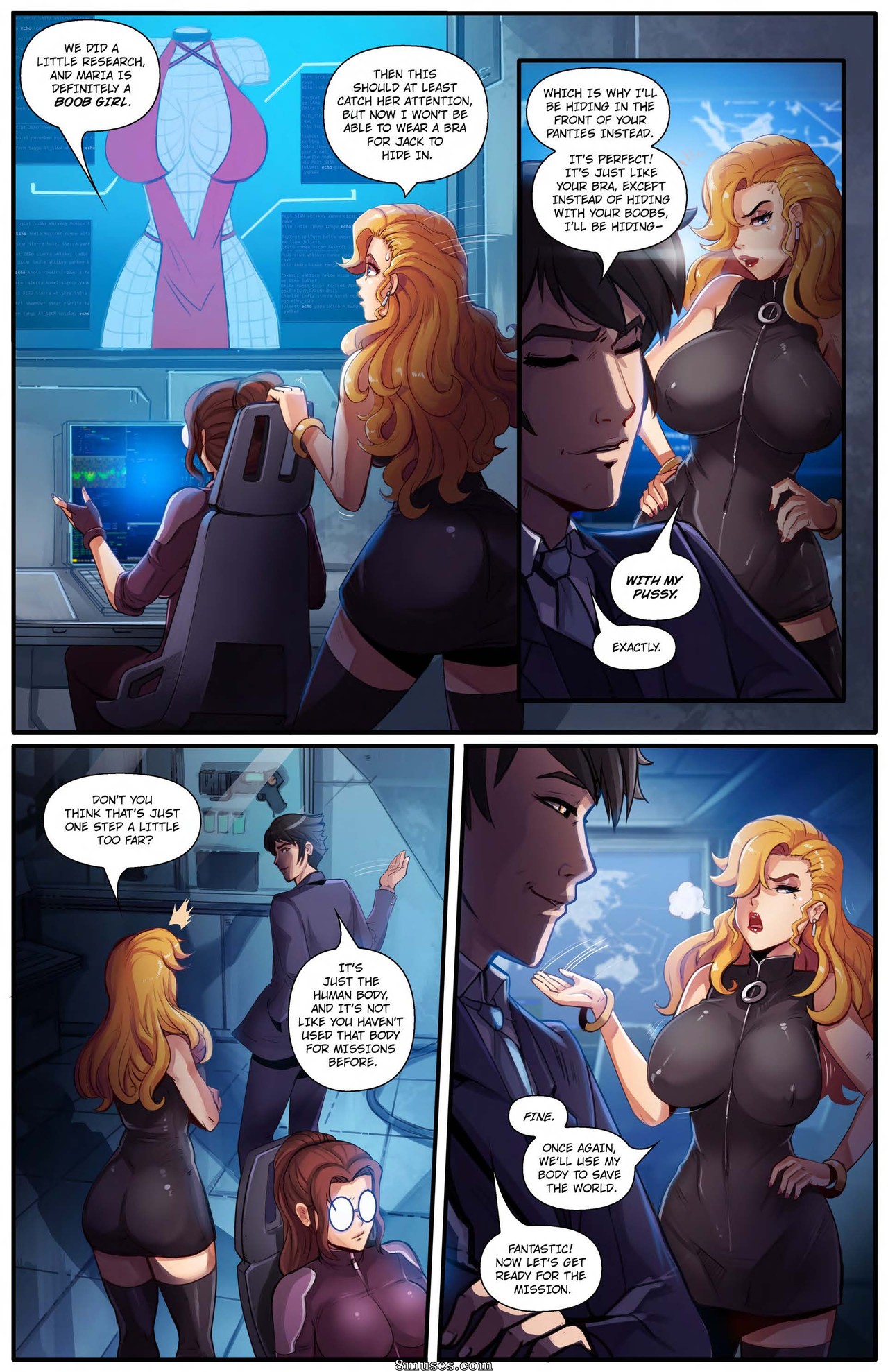 Page 7 | Giantess-Fan-ComicsSuper-SpyIssue-1 | 8muses - Sex Comics