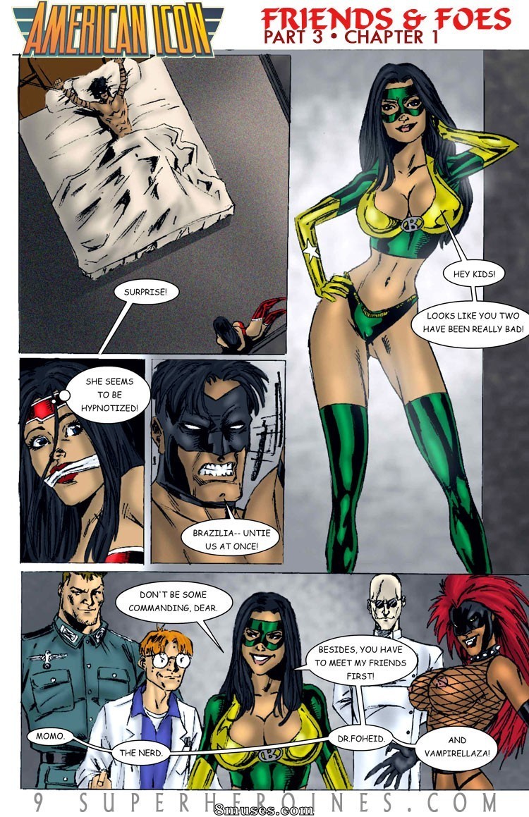 9 Superheroines Comics - American Icon - Friends and Foes Part 3 - Page 1