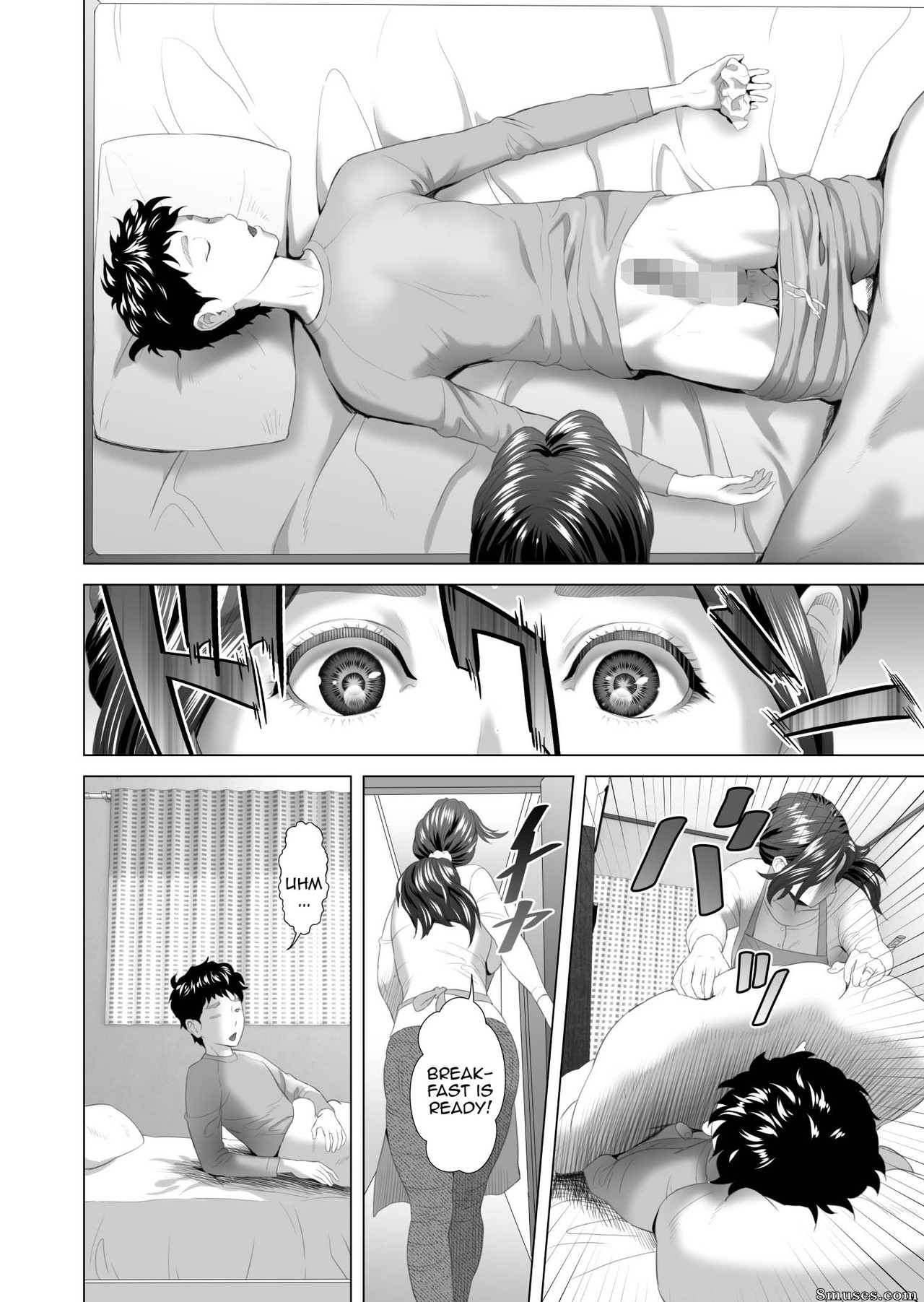 Hyji - Haiji - Hy-dou - Neighborhood Seduction - Mother Lures Son for a Night Visit! - Page 4