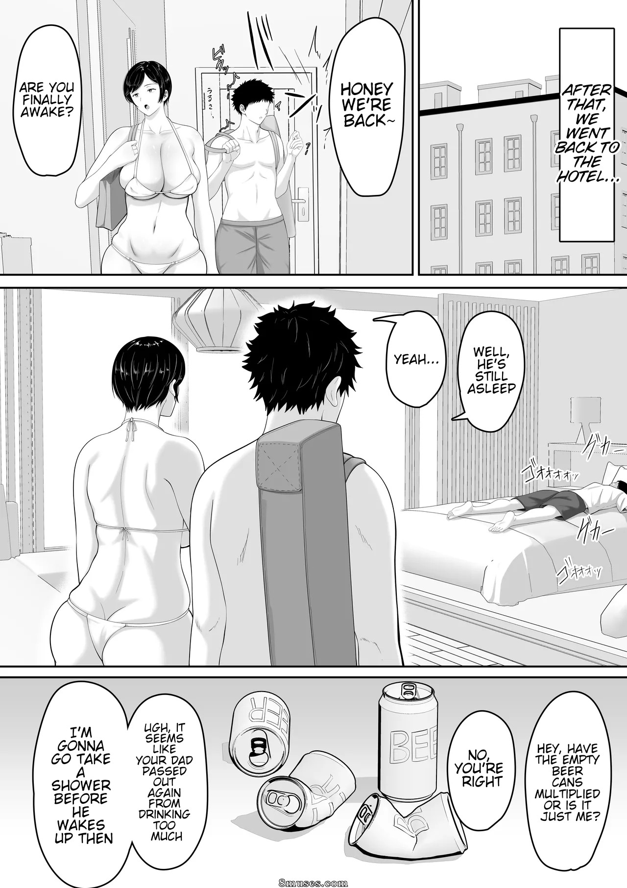 Kuruto - Sexless no Kyonyuu Haha ni Nori de Kisaseta Mizugi - Page 18