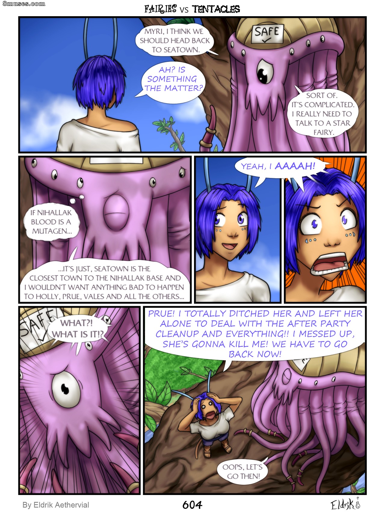 BobbyDando - Eldrik Aethervial - Fairies vs Tentacles - Page 605